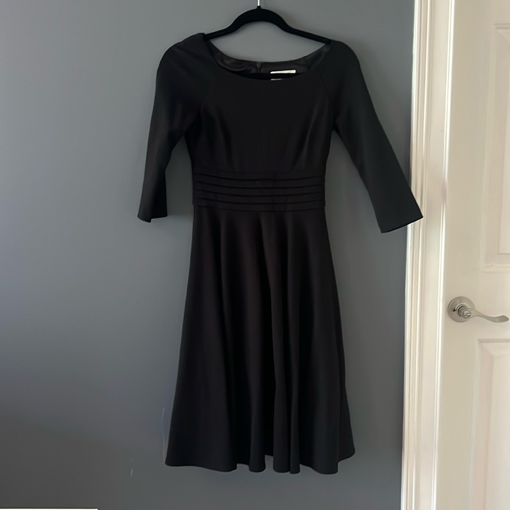 Long sleeved black dress